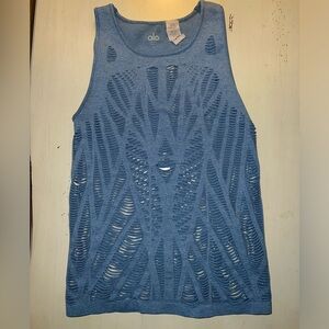 ALO blue workout tank